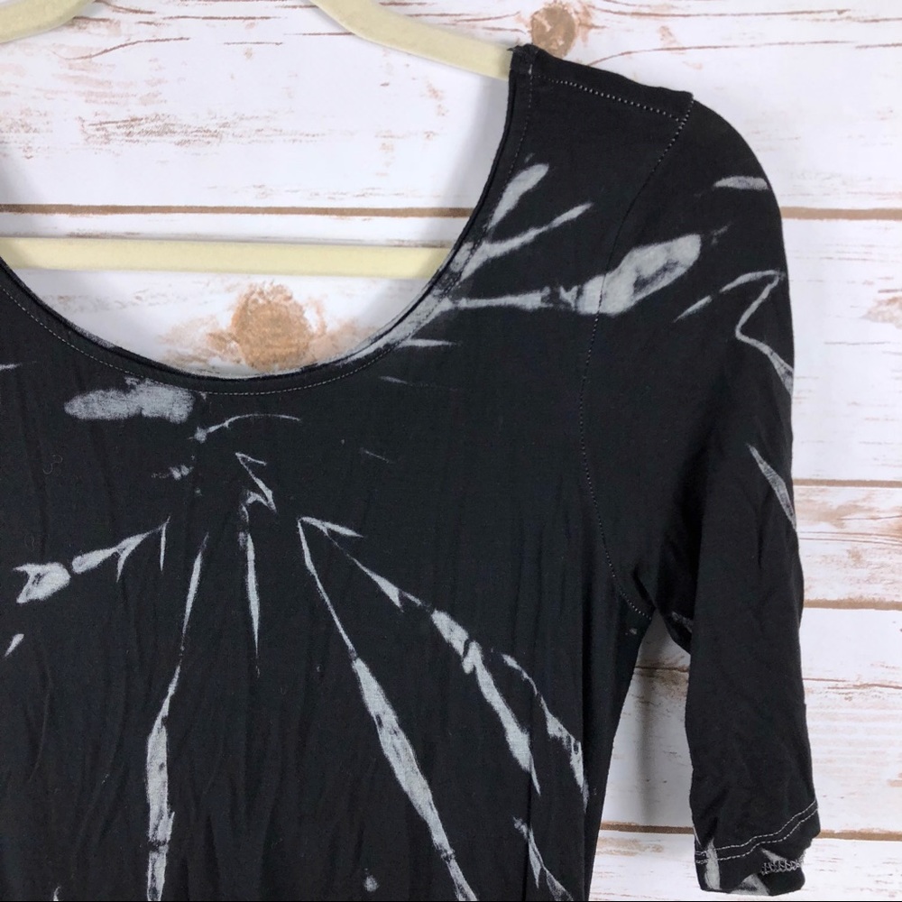 Mona B black white tie dye cut out back maxi dress - Picture 4 of 8